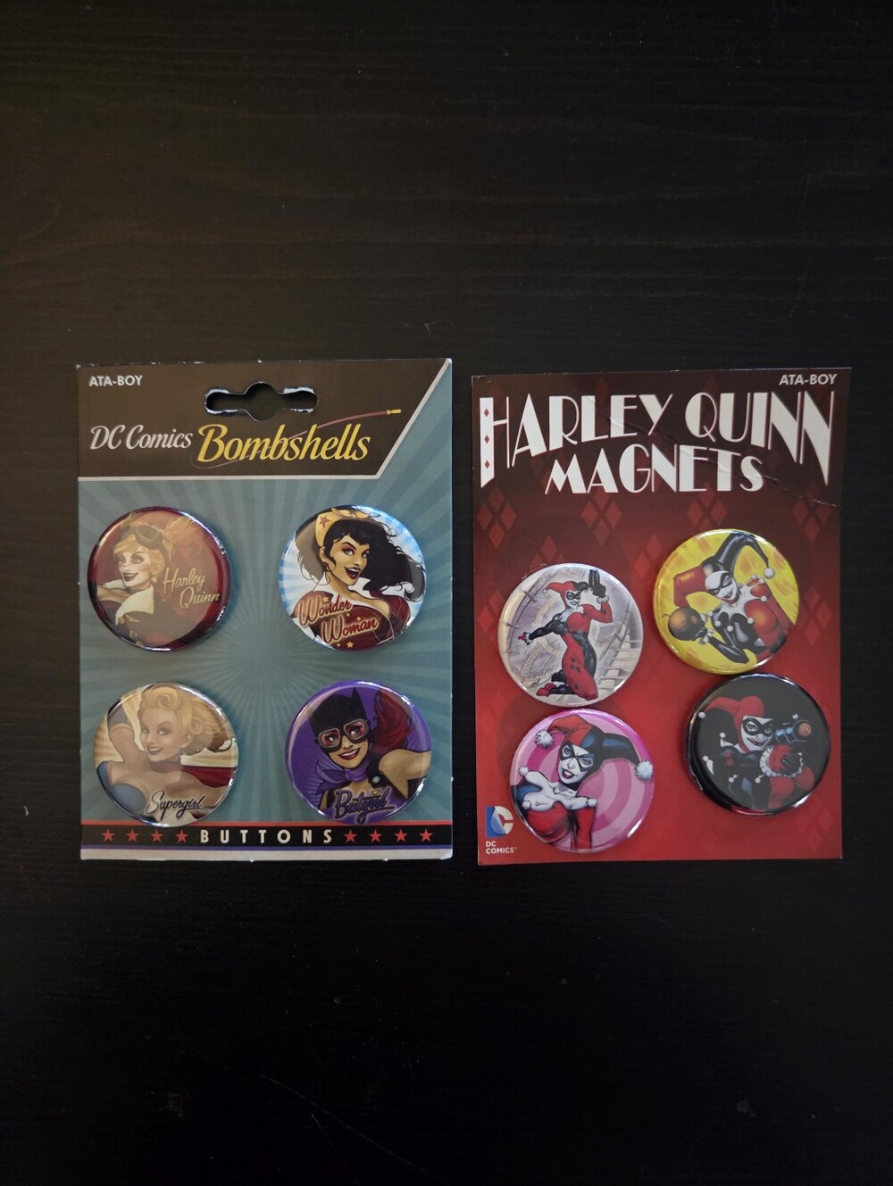DC Comics Harley Quinn & Bombshells Set of 8 Pins